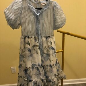 Girls Peppermint 7/8 Floral Dress